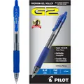 Pilot G2 Retractable Premium Gel Ink Roller Ball Pens, Fine Pt, Dozen Box, Blue