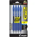 Pilot G2 Retractable Premium Gel Ink Roller Ball Pens, Fine Point, 4-Pack, Blue Ink (31058)