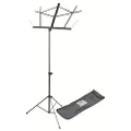 OnStage SM7122BB Compact Folding Sheet Music Stand with Bag, Black