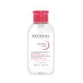 Bioderma Sensibio H2O Soothing Micellar Cleansing Water and Makeup Removing Solution for Sensitive Skin, Face and Eyes,pink bottle,16.7 Fl Oz (Pack of 1)