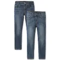 The Children's Place Boys' Two Pack Straight Leg Jeans, MULTI CLR, 7