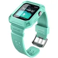 SUPCASE [Unicorn Beetle Pro] Designed for Apple Watch Series 6/SE/5/4 [44mm], Rugged Protective Case with Strap Bands(MintGreen)