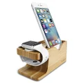 Spigen Stand Compatible for All Apple Watch Series and iPhone Series Crafted from Bamboo
