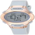 Armitron Sport Women's 45/7012 Digital Chronograph Resin Strap Watch, Blue/Rose Gold, 27mm, Chronograph,Digital