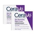 CeraVe Night Cream for Face | 2 Pack (1.7 Ounce Each) | Skin Renewing Night Cream with Hyaluronic Acid & Niacinamide | Fragrance Free