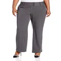 Rafaella Women's Plus-Size Curvy-Fit Gabardine Bootcut Trouser - Gray - 20W