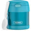 THERMOS FUNTAINER Insulated Food Jar – 10 Ounce, Teal – Kid Friendly Food Jar with Foldable Spoon