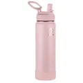 Takeya Actives Insulated Stainless Steel Water Bottle with Straw Lid, 24 Ounce, Blush