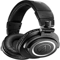 Audio Technica ATH-M50XBT-2 Over-Ear Professional Studio Monitor Wireless Headphones, Black,One-Size