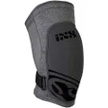 IXS Unisex Flow Evo Zip Breathable Moisture- Knee pads (Grey, X-Large)- Knee Compression Sleeve Support for Men & Women, Wicking Padded Protective Knee Guards, Youth Knee Pads, Knee Protective Gear