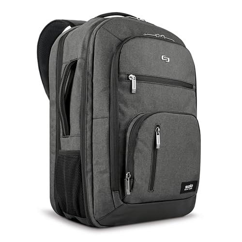 Solo New York Grand Travel TSA Backpack, Grey, One Size, Grand Travel Tsa Backpack