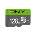 PNY Elite 128GB, up to 85MB/Sec, Microsdxc Card -UHS-I, U1 (P-SDU128U185EL-GE)