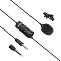 BOYA by-M1 Pro Omnidirectional Lavalier Microphone Clip-on Lapel Mic for Smartphones, DSLRs, Camcorders, Audio Recorders, PC Recording