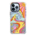 CASETiFY Ultra Impact iPhone 13 Pro Case [9.8ft Drop Protection] - Flower Power Retro - Clear