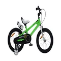 RoyalBaby RB14B-6G BMX Freestyle Pedal Brake Kids Bike, 14", Green
