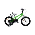 RoyalBaby RB14B-6G BMX Freestyle Pedal Brake Kids Bike, 14", Green