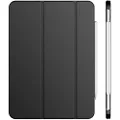 JETech Case for iPad Air 5/4 (2022/2020 Model, 10.9-Inch), Slim Stand Hard Back Shell Cover with Auto Wake/Sleep (Black)