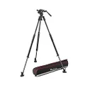Manfrotto Nitrotech 608 Series with 635 Fast Single Leg Carbon Tripod, Tripod and Video Head Kit, Made of Premium Carbon Fibre, Designed for DSLR Digital Cameras, Designed for Vloggers