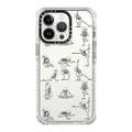 CASETiFY Ultra Impact iPhone 13 Pro Case [9.8ft Drop Protection] - Skeleton Yoga - Clear