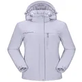 CAMEL CROWN Womens Ski Jacket Waterproof Snowboard Winter Snow Warm Ski Coat for Women New Gray XXL