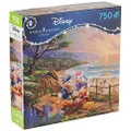 Ceaco - Thomas Kinkade - Disney Dreams Collection - A Duck of a Day - Donald and Daisy - 750 Piece Jigsaw Puzzle
