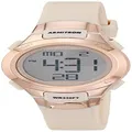 Armitron Sport Women's 45/7012 Digital Chronograph Resin Strap Watch, Blush Pink/Rose Gold, 27mm, Chronograph,Digital