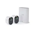 Arlo Ultra VMS5240-4K UHD Wire-Free Security 2 Camera System | Indoor/Outdoor with Color Night Vision, 180° View, 2-Way Audio, Spotlight, Siren | Works with Alexa and HomeKit