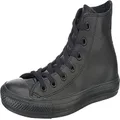 Converse Boy's Chuck Taylor All Star High Sneaker, Black Monochrome, 13
