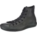 Converse Boy's Chuck Taylor All Star High Sneaker, Black Monochrome, 13