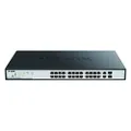 D-Link PoE Switch, 24 26 Port Smart Managed Gigabit Ethernet 2 SFP/RJ45 Combo Ports 370W PoE Budget Layer 2 Internet Network (DGS-1100-26MP)