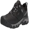 KEEN Men's Ridge Flex Low Height Waterproof Hiking Boots, Black/Magnet, 9