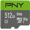 PNY Elite 512GB microSDXC Card, Up to 90MB/S – (P-SDU512U190EL-GE)