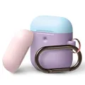 elago A2 Duo Hang Case [Body-Lavender/Top- Pastel Blue, Pink]