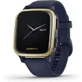 Garmin GM-010-02426-82 Venu Sq Music Edition Smartwatch, Navy with Light Gold Bezel