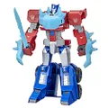 Transformers Toys Bumblebee Cyberverse Adventures Dinobots Unite Roll N' Change Optimus Prime Push-to-Convert Action Figure, 6 and Up, 10-inch