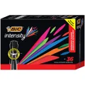 BIC Intensity Permanent Marker, Tank style, Chisel Tip - Box of 36 Black Markers