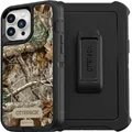 OtterBox iPhone 13 Pro Max & iPhone 12 Pro Max Defender Series Case - BLACK/REALTREE (CAMO), rugged & durable, with port protection, includes holster clip kickstand
