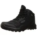 KEEN Men's Tempo Flex Mid Height Lightweight Waterproof Hiking Boot, Black/Black/Black, 10 US