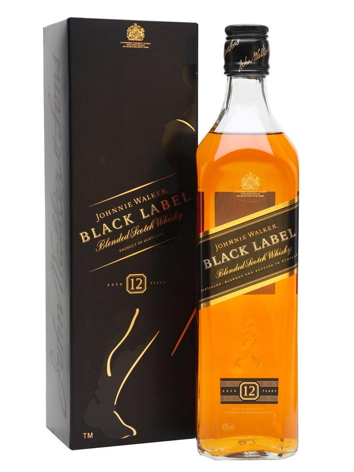 Johnnie Walker Black Label Blended Scotch Whisky 1L