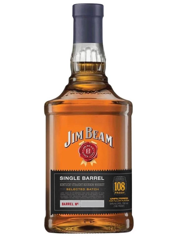 Jim Beam Single Barrel 108 Proof 54% Kentucky Straight Bourbon Whiskey 750mL