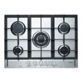 Emilia SEC75GWI 70cm Stainless Steel Gas Cooktop with Centre Wok Burner