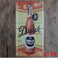 Drink Carplates Retro vintage Metal tin signs License wall art craft