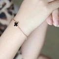 Ready Stock Lady Korea Clover Inspired Gold Chain Bracelet Accessories ???????????