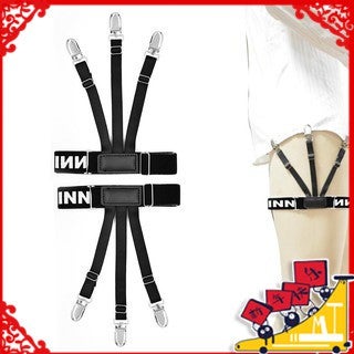 ?YOYO?Men Shirt Stays Garters Elastic Adjustable Leggings Anti-slip Girdle Garter