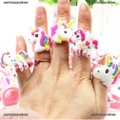 5pcs/set Cartoon Unicorn Rubber Rings Toy Party Bag Fillers Wedding Kids Toys Gi