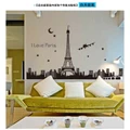 Eiffel Tower Paris Wall Stickers Removable Wallpaper Decals Home Decor Room