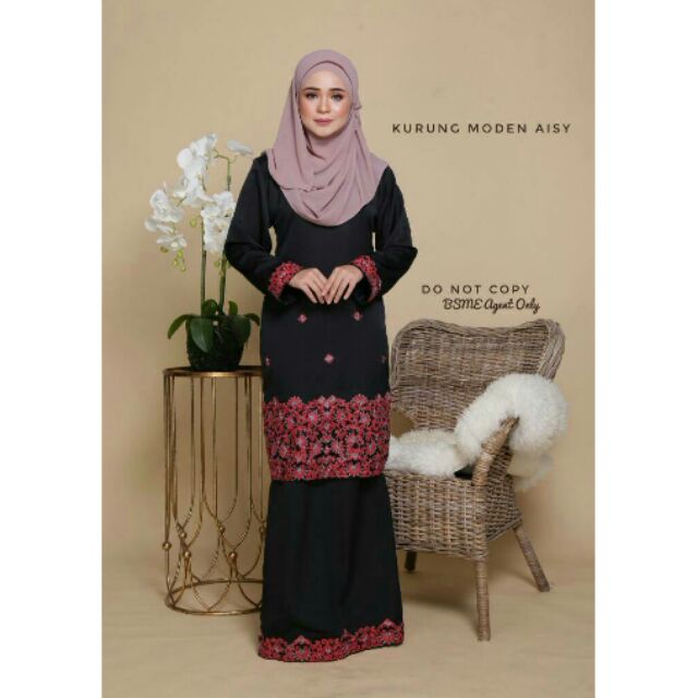 Kurung moden cotton prada aisy series