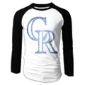 Colorado Rockies Pond Logo Men's Raglan Long Sleeves Shirts
