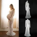 Maternity Photography Props Maxi Maternity Gown Lace Dresses Shooting Photo