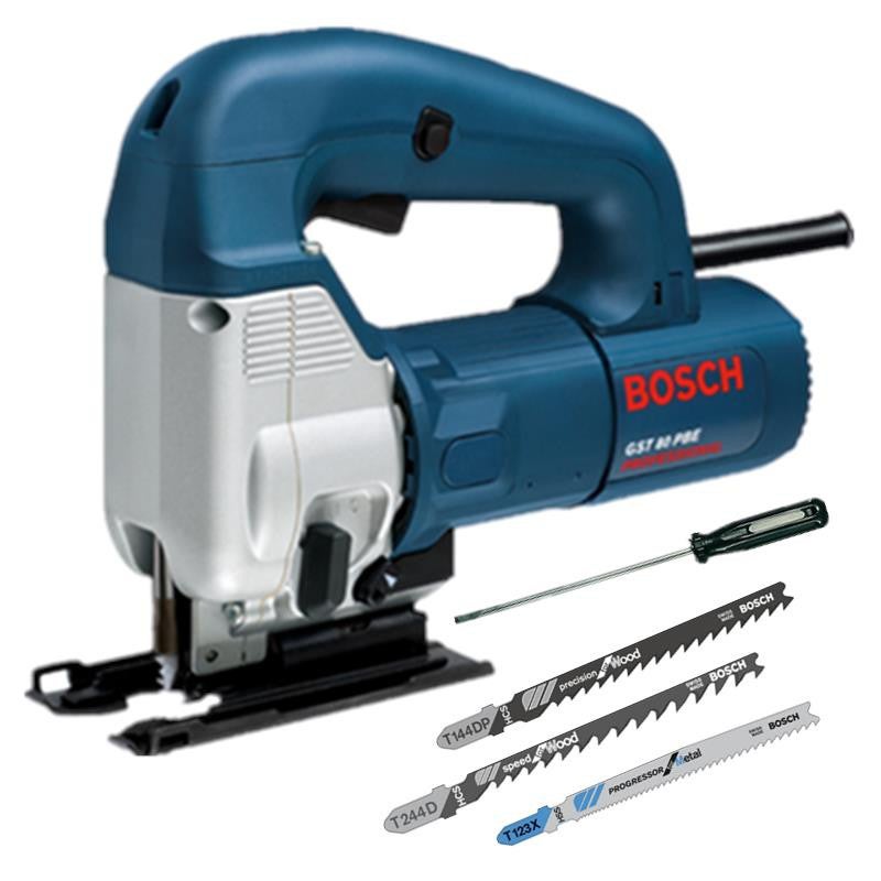[CORATED] Bosch GST80PBE Jigsaw c/w 3pcs Jigsaw Blade (1 Year Warranty)
